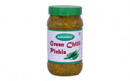 Anivarya Green Chilli Pickle   Plastic Jar  450 grams